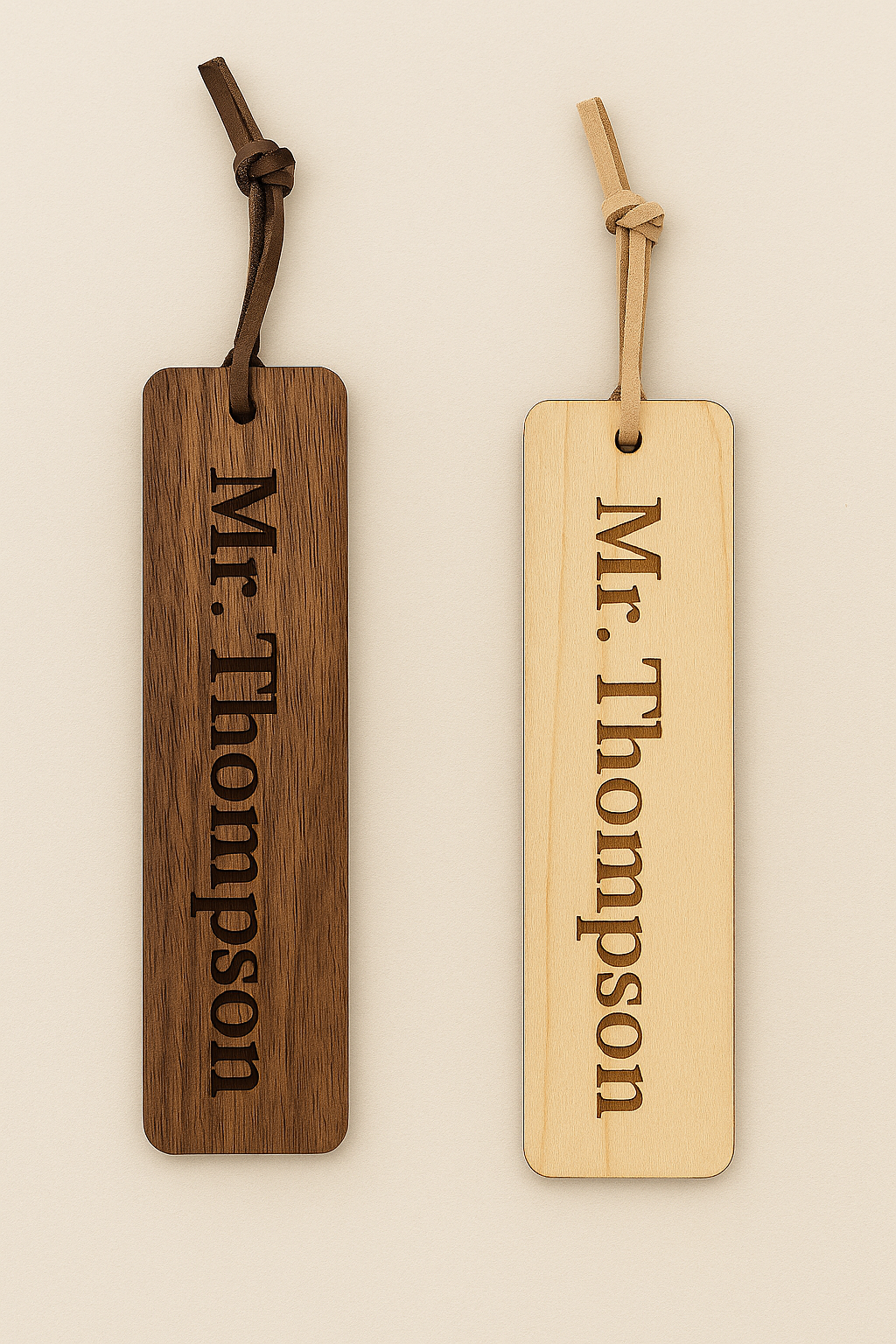 Personalized Wooden Bookmark