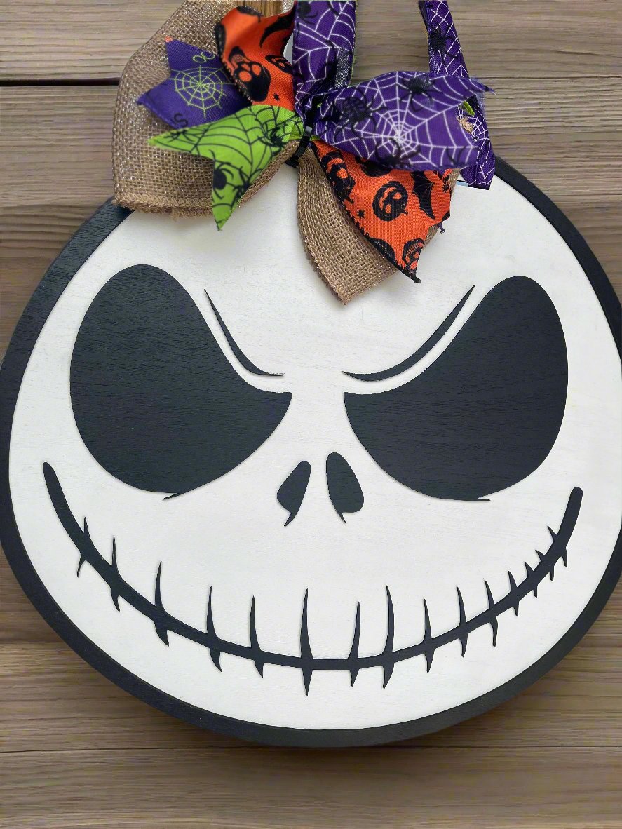Halloween Skull Door Hanger