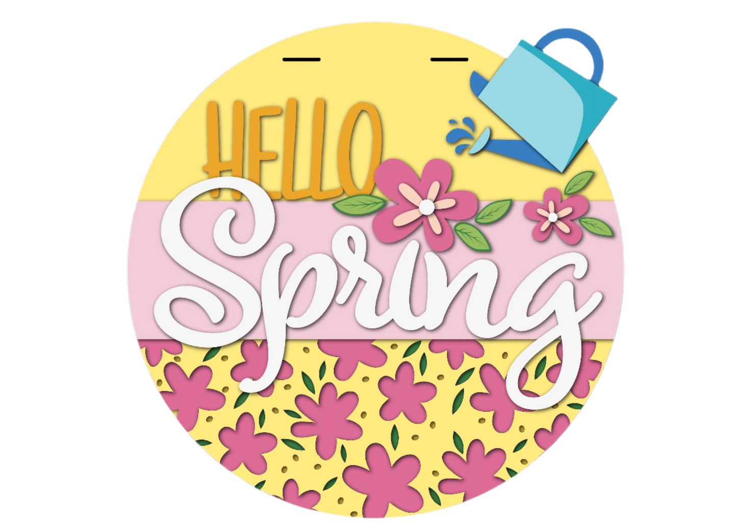 Hello Spring Watering Can