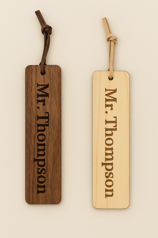 Personalized Wooden Bookmark