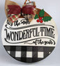 Christmas Its The Most Wonderful Time Door Hanger