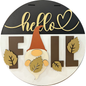 Hello Fall Gnome & Leaves
