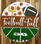 Welcome Football 50 Yard Line Door Hanger Handcrafted Finished Door Hanger Eduardo Pico Designs 